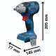 Akumulatora triecienuzgriežņatslēga Bosch GDS18V-330H, 18V, 330 Nm, 1/2\", L-BOXX