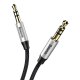 Baseus Yiven Audio Cable Mini Jack 3,5mm AUX, 1.5m, Black+Silver | Audio Vads Kabelis