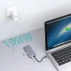 USB-C хаб Choetech HUB-M15 9-в-1 (HDMI, VGA, RJ45, SD/TF), Серый