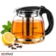 Заварочный чайник с ситечком Zortiva 2L, стеклянный кувшин