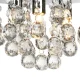 Griestu lampa ar kristāliem Glamour ZD78A, hroms