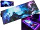 RGB LED Backlit Computer Table Carpet Mat Mouse Pad Cosmos, 30x80cm