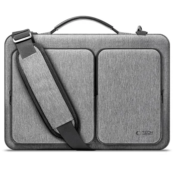Tech-Protect Defender Bag soma klēpjdatoram 15-16", pelēka