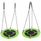 Bērnu Dārza Šūpoles \"Stārķa Ligzda\" 100 cm, Zaļi-Melnas | Kids Garden Swing \"Stork Nest\"
