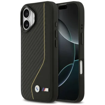 Чехол MagSafe BMW M Carbon для iPhone 17 Желтый
