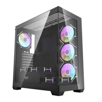 Datora korpuss Darkflash DS900 ar 7 ARGB ventilatoriem, melns