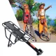 Universāls velosipēda aizmugurējais alumīnija bagāžnieks, Melns | Bicycle Rear Aluminum Trunk Rack