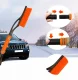 Телескопическая щетка для снега и скребок для льда,...
