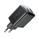 Сетевое зарядное устройство Acefast A106 GaN PD 45W USB-C USB-A, черное