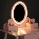 Детский деревянный туалетный столик с LED-зеркалом и табуретом...