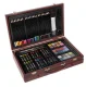 Maaleo Art Set in a Wooden Suitcase, 148 Pieces