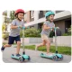 Детский трехколесный самокат Ricokids Glow 3в1 с LED колесами, бирюзовый