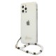 Guess iPhone 12/12 Pro caurspīdīgs cietais vāciņš Pearl