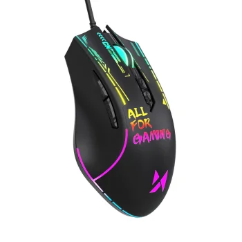 Wozinsky WMGK-7200 vadu optiskā spēļu pele 7200 DPI, melna