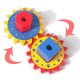 Bakalu Wooden Zoo Sorter with Gears and Geometric Shapes