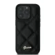 Guess iPhone 16 Pro Case Quilted Metal Logo, Black