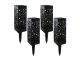 Decorative Solar Garden Lights with Dusk Sensor, Set of 4