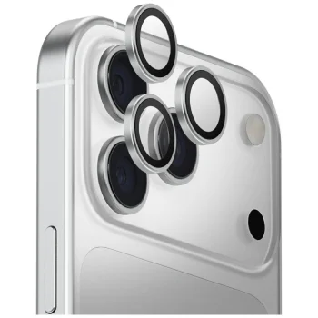Uniq Optix alumīnija kameras lēcu aizsargs ar uzlikšanas rīku iPhone 17 Pro / iPhone 17 Pro Max, sudraba krāsā |...
