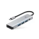 Tech-Protect HB01 5in1 USB-C centrmezgls, HDMI 4K 60Hz, PD 100W, USB 3.0, pelēks
