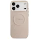 Чехол Guess Peony Hot Stamp MagSafe для iPhone 17 Pro Max, Розовый
