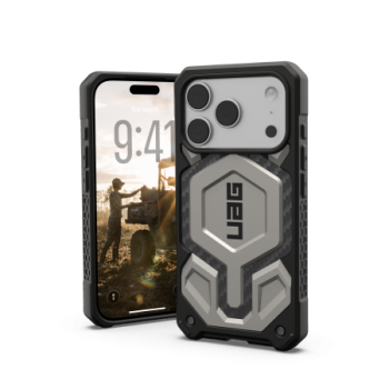 UAG Monarch Pro MagSafe Phone Case Cover iPhone 17 Pro - titanium