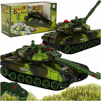 RC War Tank 9993 Remote Control Tank 2.4 GHz, Forest Camouflage