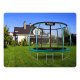 Neo-Sport NS-08C181 Garden Trampoline 252 cm with Inner Net and Ladder, Green