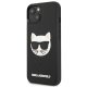 Karl Lagerfeld iPhone 13 mini Case Ikonik 3D Rubber Black