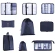 Travel Organizer 8 Pcs Navy Blue