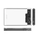 2.5\" USB-C 5Gb/s kabatas cietais disks/SSD - caurspīdīgs | Drive Pocket HDD/SSD 5Gbps transparent