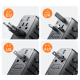 Joyroom JR-TCW01 Travel Wall Charger 17W ( EU / US / UK / JP / AU / CN ), Black | Uzlādes Ierīce Lādētājs Adpaters...