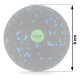 Neo-Sport NS-965 EPP masāžas un fitnesa bumbiņa 8 cm, melna/zila