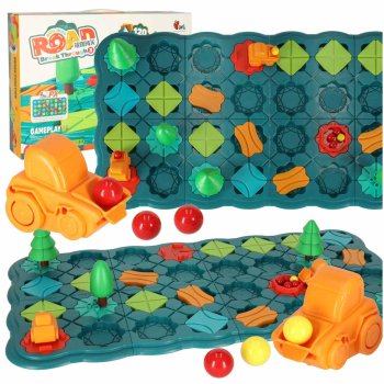 Logic Maze Board Game Road Builder Toy for Kids, 56 pcs