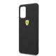 Чехол Ferrari для Samsung Galaxy S20+ Silicone, черный