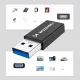 Переходник OTG USB-A на USB-C Wozinsky WAAC-01, 10 Гбит/с, 3 А, черный