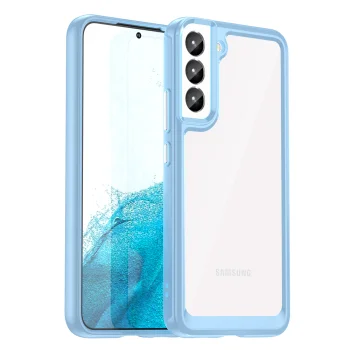 Vāciņš Samsung Galaxy S23+ Outer Space Case ar elastīgu rāmi, zils
