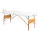 Balance Lux 3-Segment Folding Wooden Massage Table 190x70cm, White