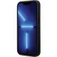 Чехол BMW для iPhone 13 Pro Max Leather Carbon, черный