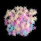 Fluorescējošas zvaigznītes, kas spīd tumsā, 100 gab., daudzkrāsainas