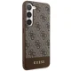 Guess Samsung Galaxy S24 Plus vāciņš 4G Stripe Collection, brūns