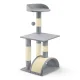 Kaķu nagu asināmais ar tuneli Pethaus PH-003, 79 cm, pelēks