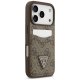 Guess 4G Nauble Card Triangle Phone Case Cover iPhone 17 Pro - Brown