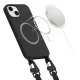 Tech-Protect MagNecklace MagSafe vāciņš ar siksniņu iPhone 13, melns