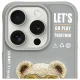 Nimmy iPhone 15 Pro Max Case Cool&Cute 2.0 Bear, Gray