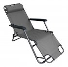 Garden - Beach Deckchair, Sunbathing Lounge, Folding Chair, Gray