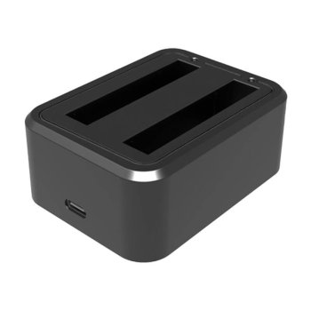 USB divu bateriju lādētājs PULUZ Insta360 X3 ierīcēm | Dual Batteries Charger For