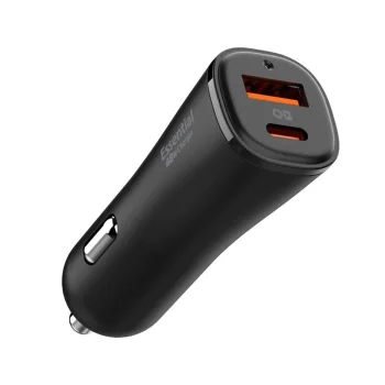 Spigen ArcStation Essential EV482 48W auto lādētājs - melns | Car Charger Black