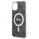 Guess iPhone 11 vāciņš 4G MagSafe, melns