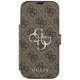 Guess iPhone 17 Pro Wallet Case Book 4G Metal Logo, Brown