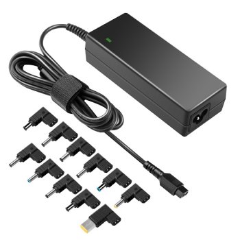 Extra Digital universāls portatīvā datora lādētājs 90W ar 10 uzgaļiem
